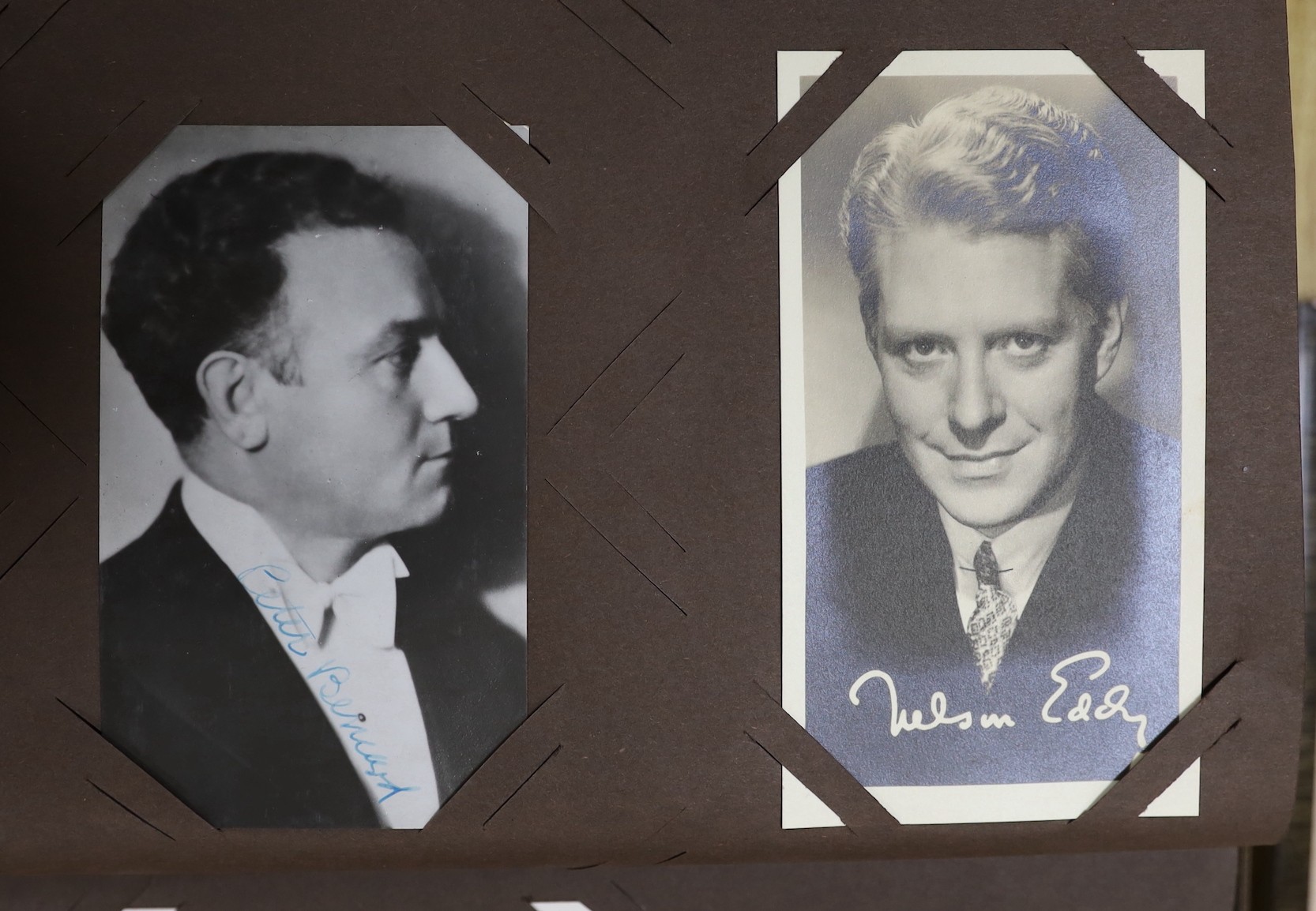 Five albums of actors and actresses autographs, some signed photos mostly 1936-38